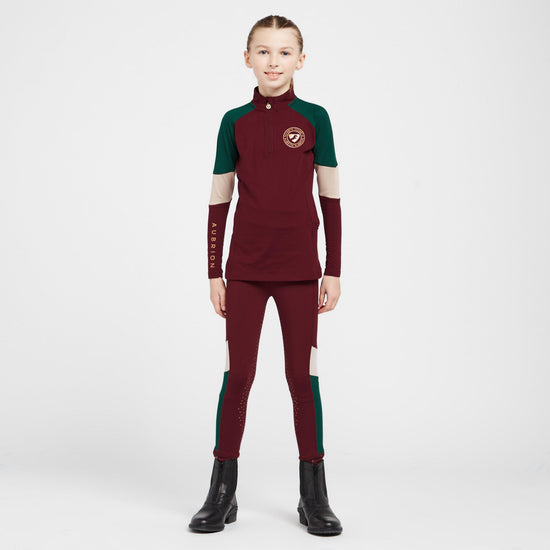 Kids Newbury Long Sleeved Base Layer Wine