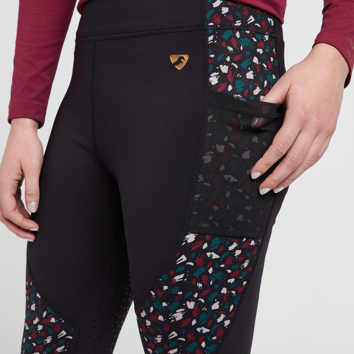 Womens Broadway Riding Tights Brushed Stroke