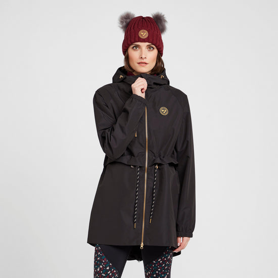 Womens Hackney Rain Jacket Charcoal
