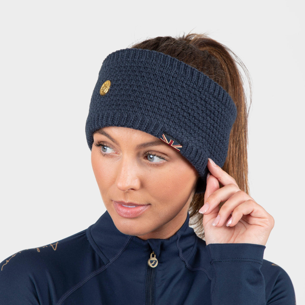 Womens Team Headband Navy