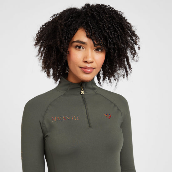 Womens Team Long Sleeved Base Layer Khaki