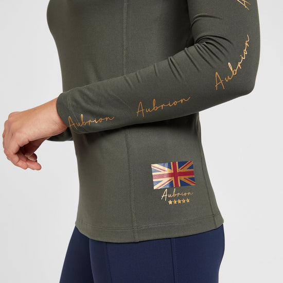 Womens Team Long Sleeved Base Layer Khaki