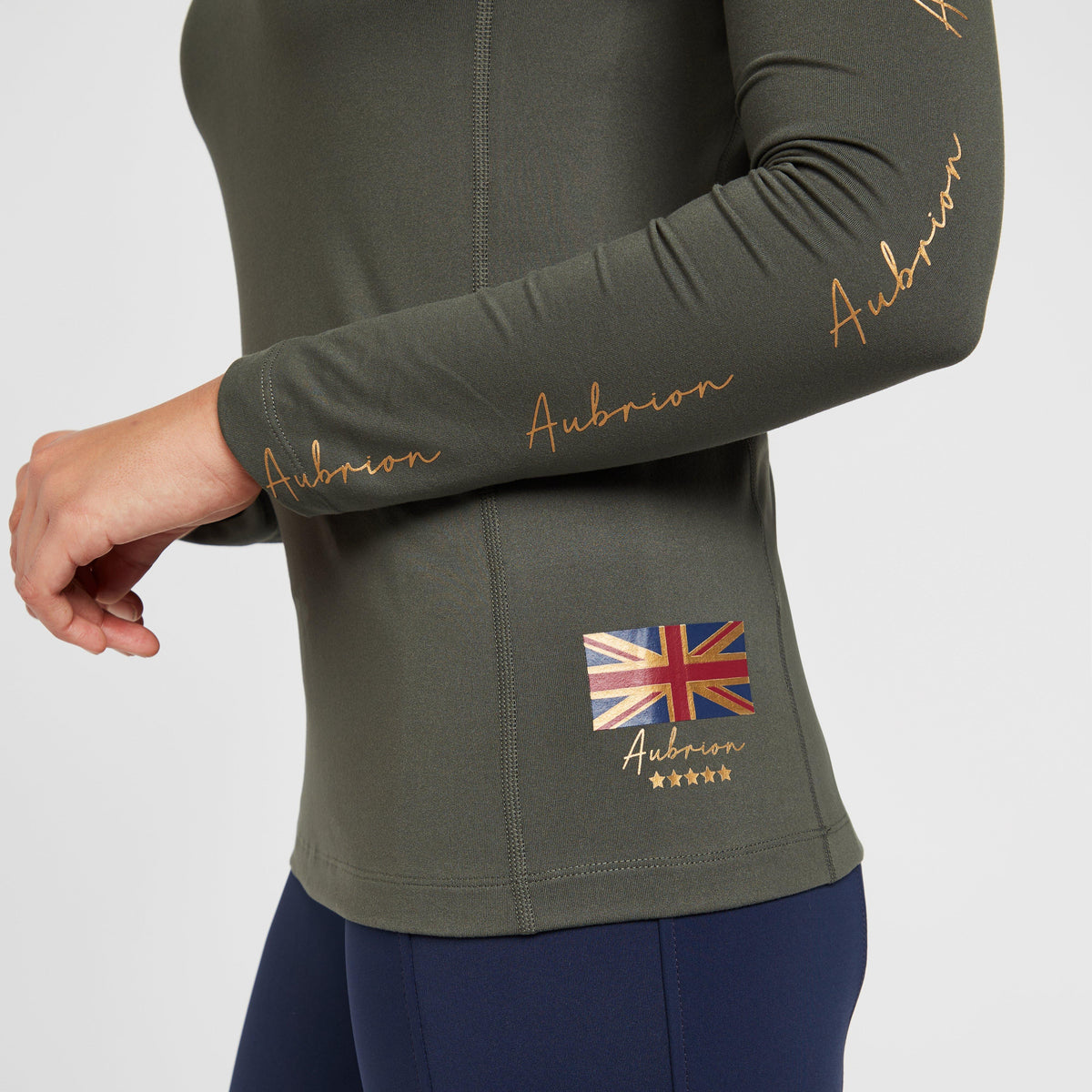 Womens Team Long Sleeved Base Layer Khaki