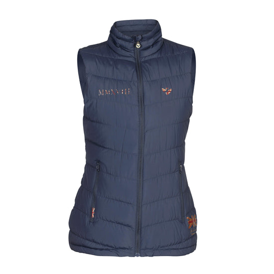 Womens Team Padded Gilet Navy