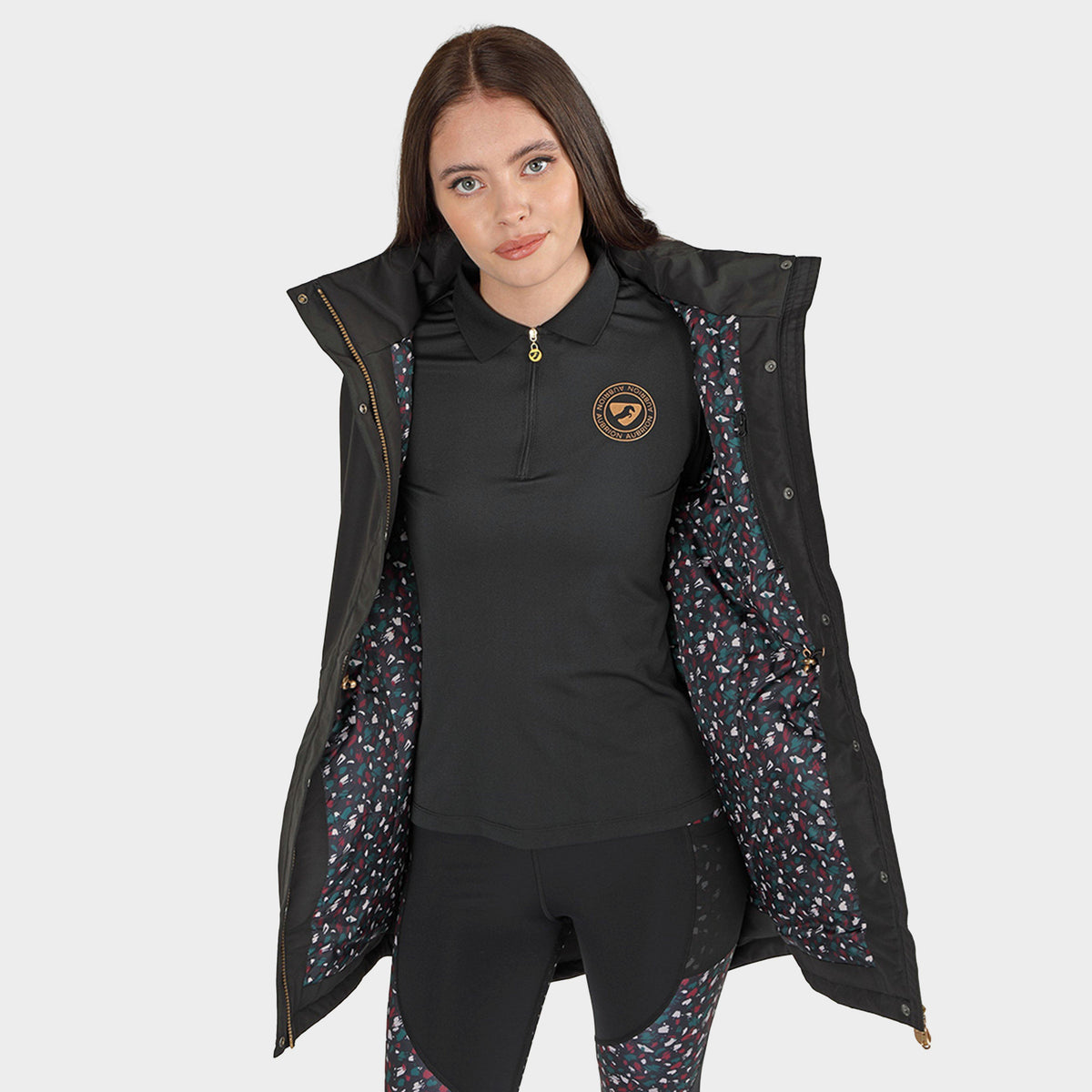 Womens Woodford Coat Charcoal