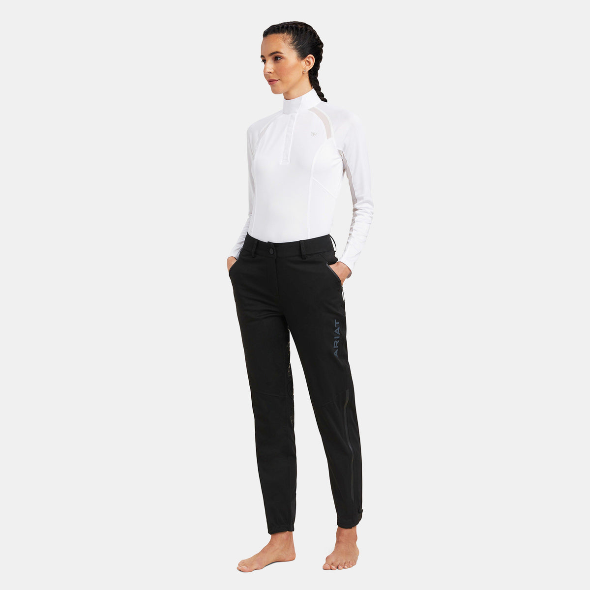 Womens Venture Waterproof Shell Full Seat Trousers Black
