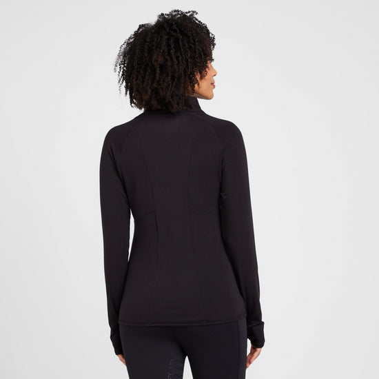 Womens Long Sleeved Venture Base Layer Black