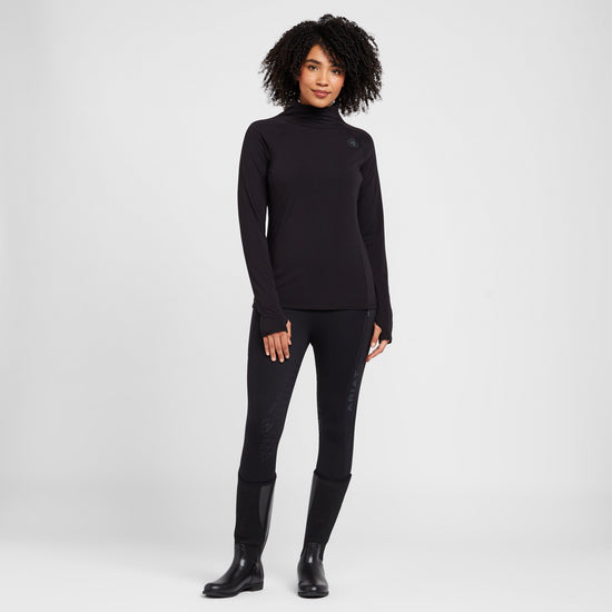 Womens Long Sleeved Venture Base Layer Black