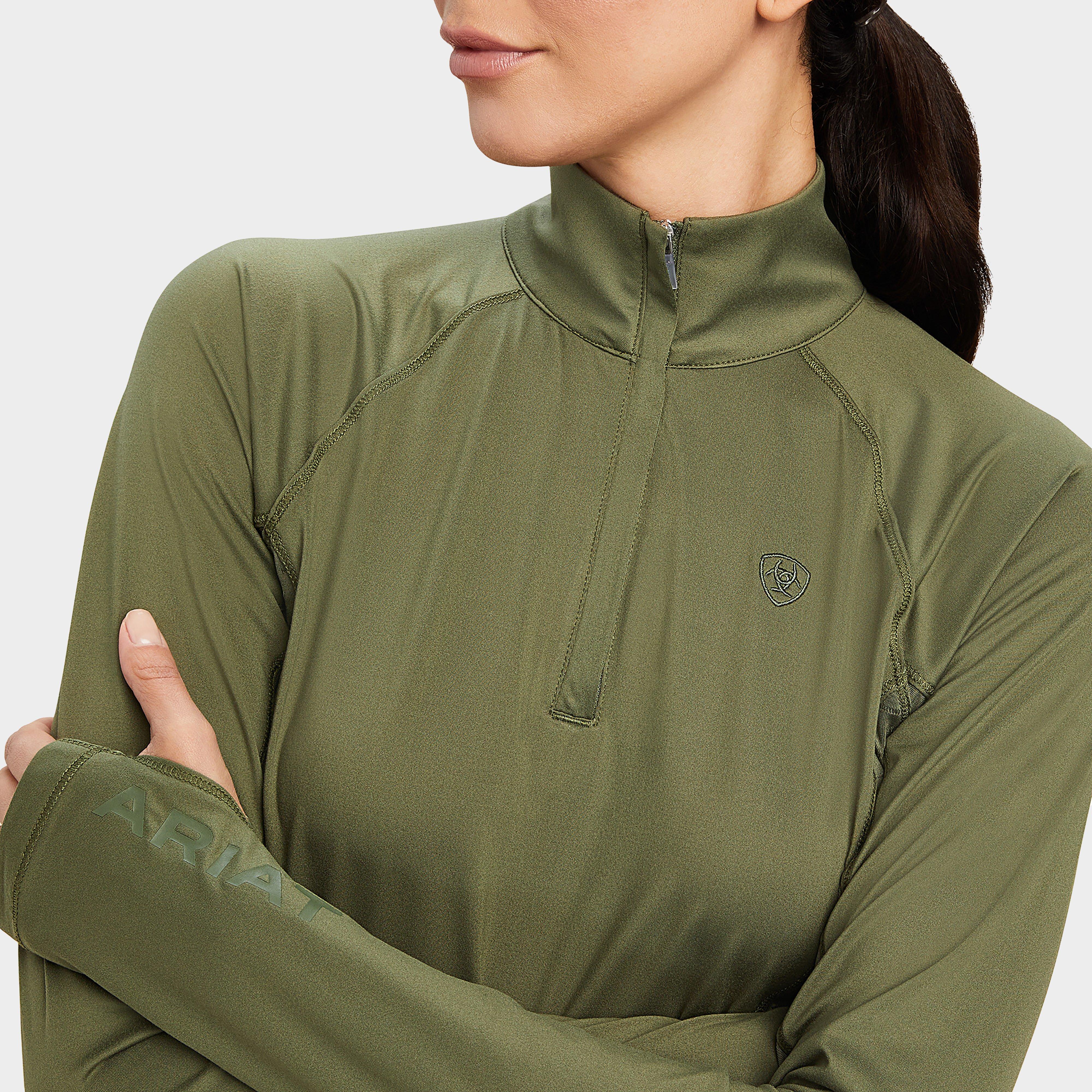 Womens Lowell 2.0 1/4 Zip Base Layer Four Leaf Clover