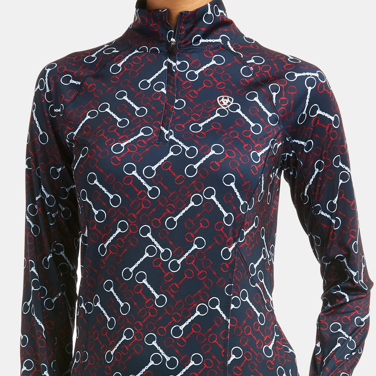 Womens Lowell 2.0 1/4 Zip Base Layer Team Print