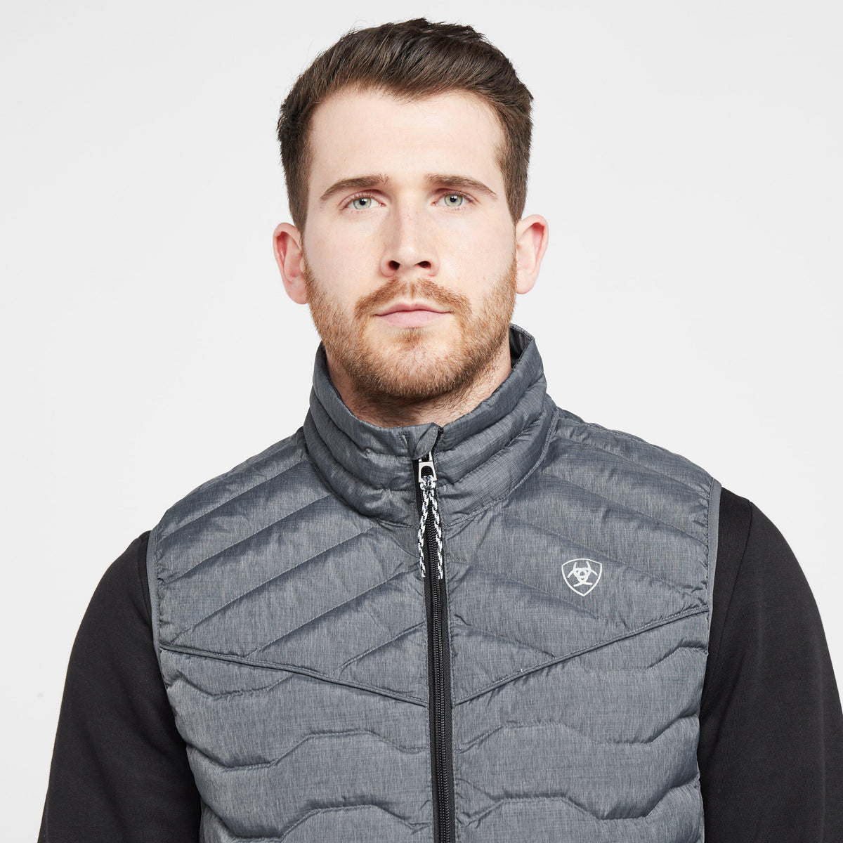 Mens Ideal Down Gilet Charcoal Heather