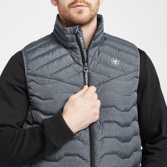 Mens Ideal Down Gilet Charcoal Heather