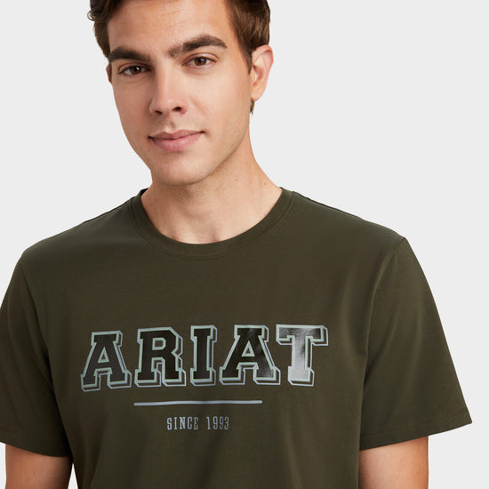 Mens Varsity T-Shirt Forest Mist