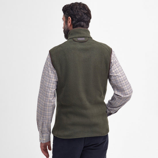 Mens Langdale Fleece Gilet Olive