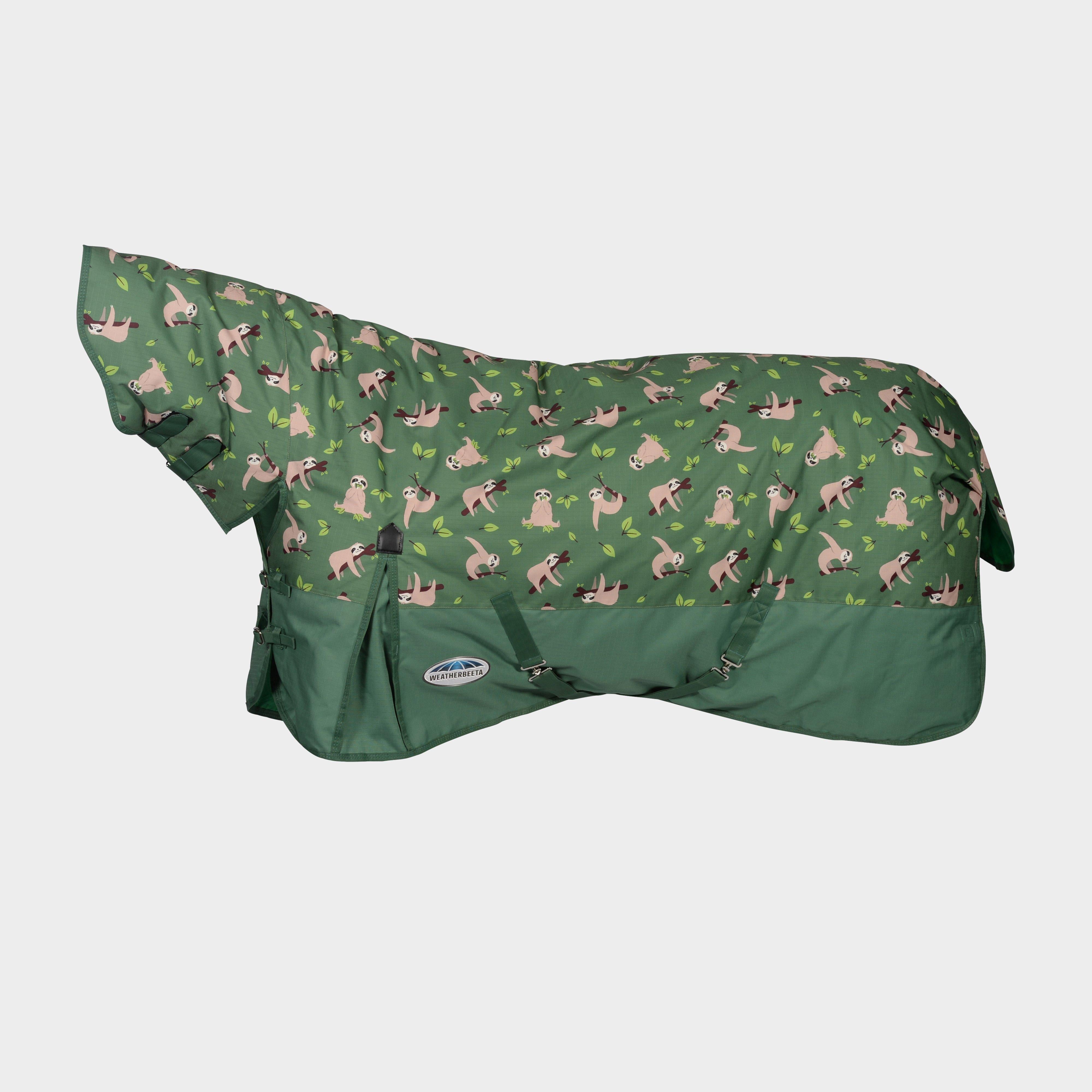 ComFiTec Essential 220g Medium Weight Combo Neck Turnout Rug Sloths