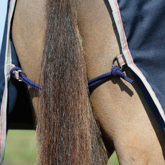 Essential Fleece Lined Quarter Sheet Navy/Silver/Red
