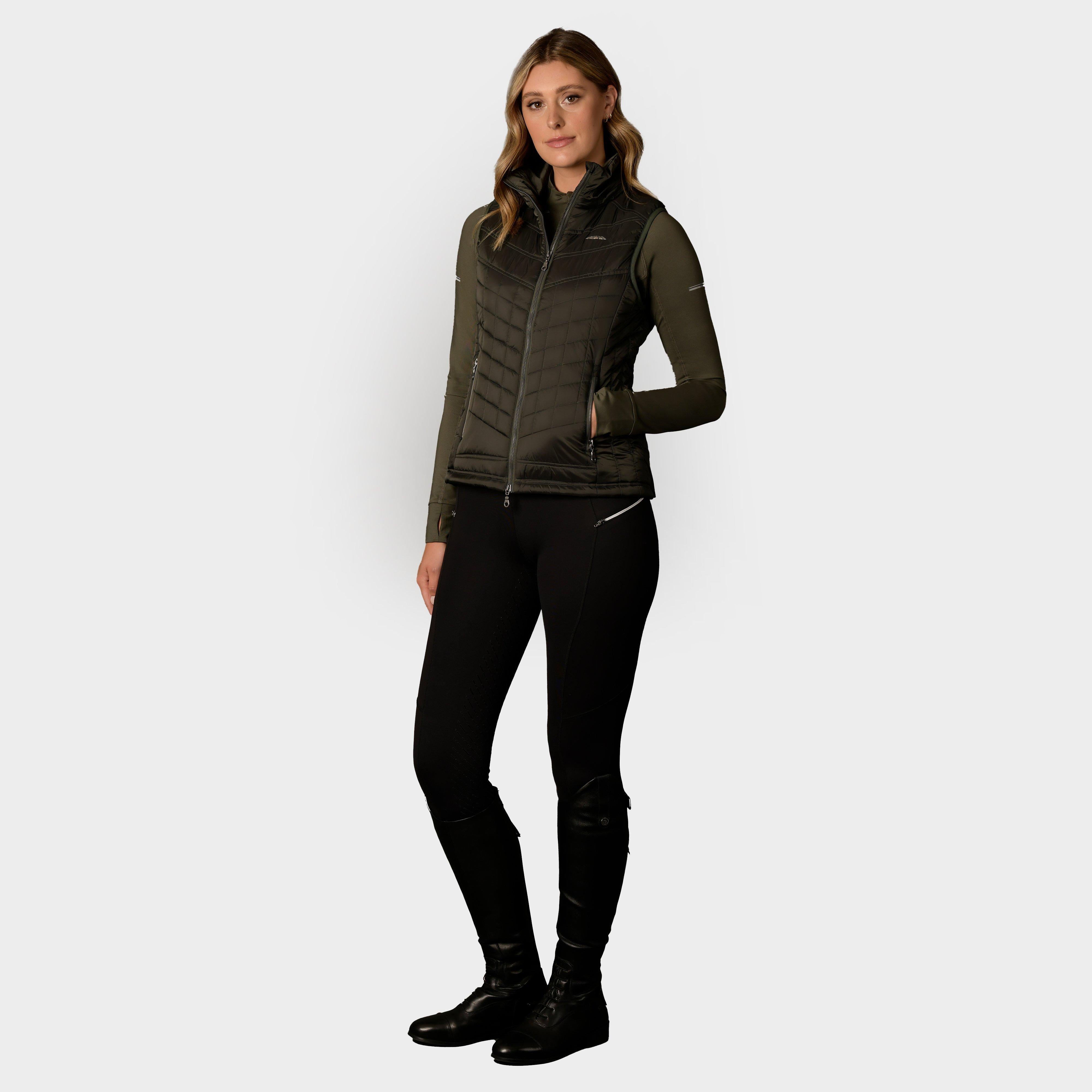 Womens Gia Puffer Vest Olive