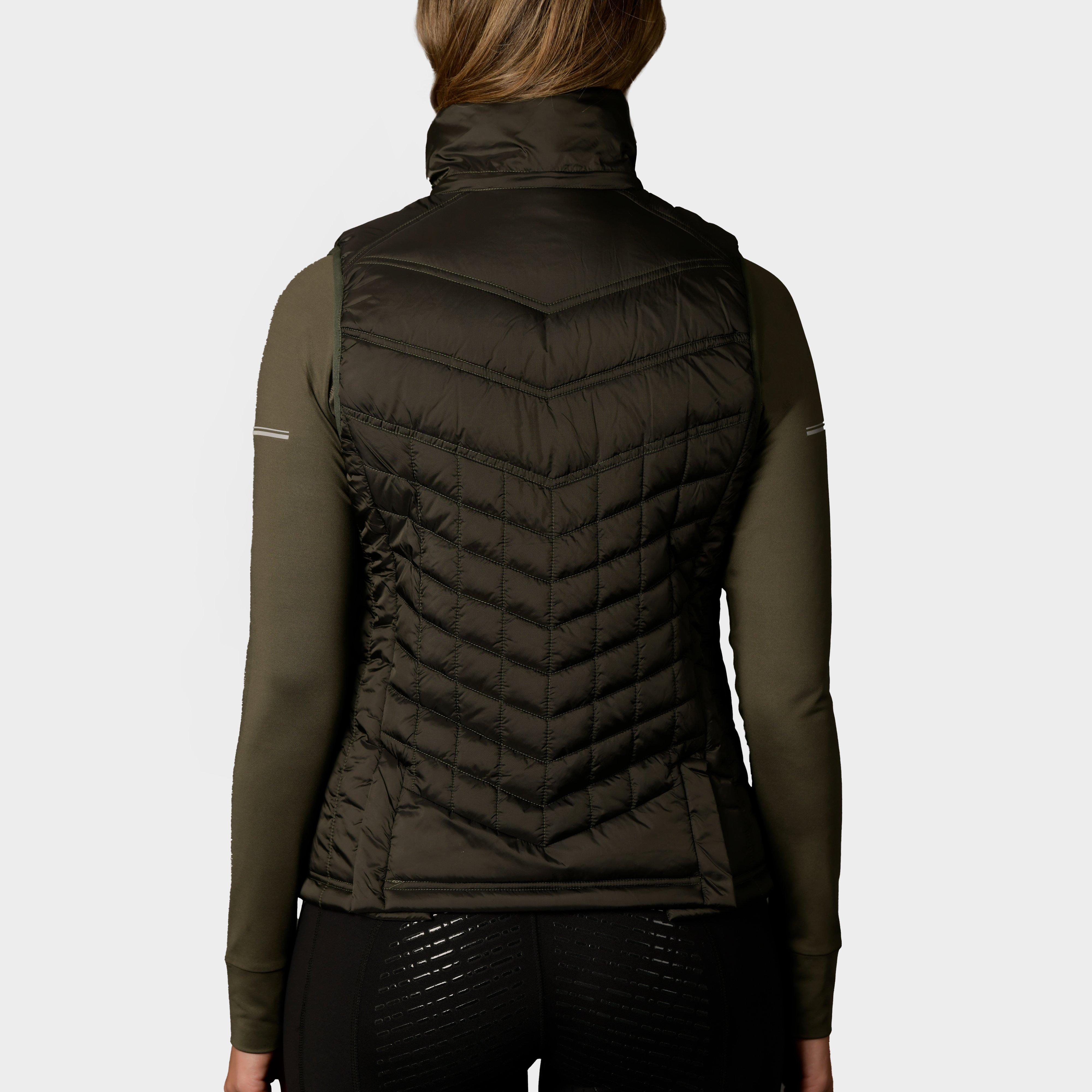 Womens Gia Puffer Vest Olive