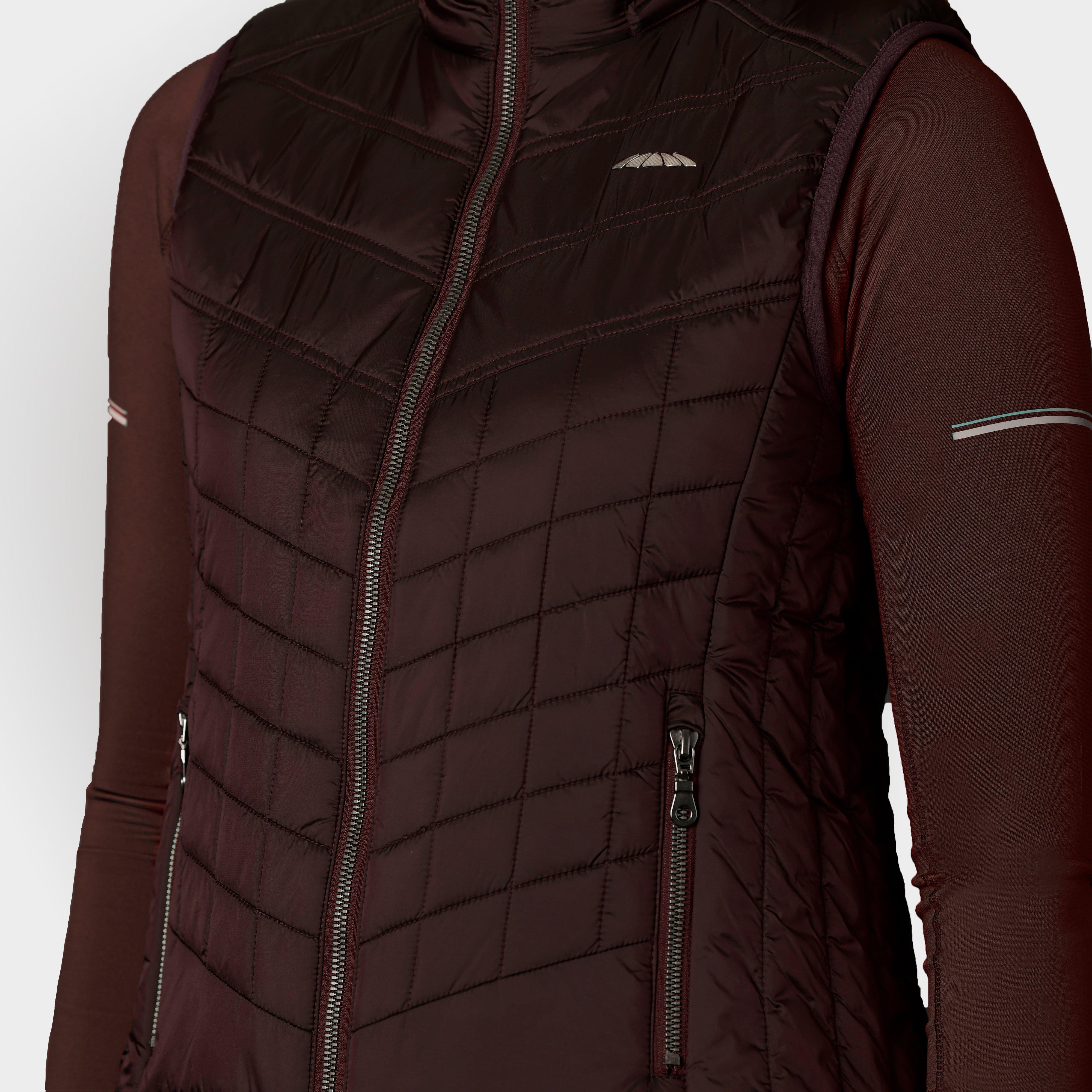 Womens Gia Puffer Vest Mulberry