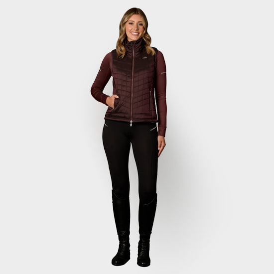 Womens Gia Puffer Vest Mulberry