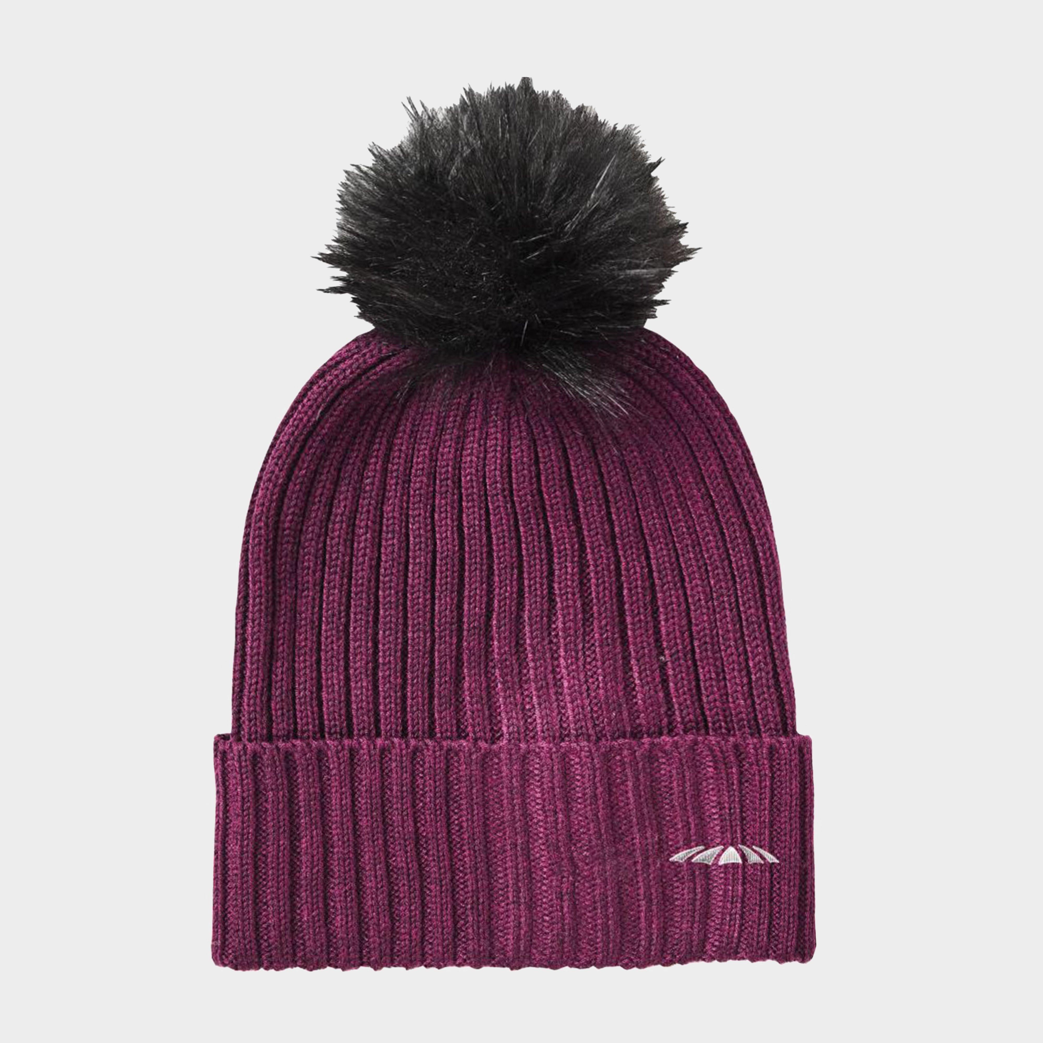 Womens Knit Beanie Mulberry