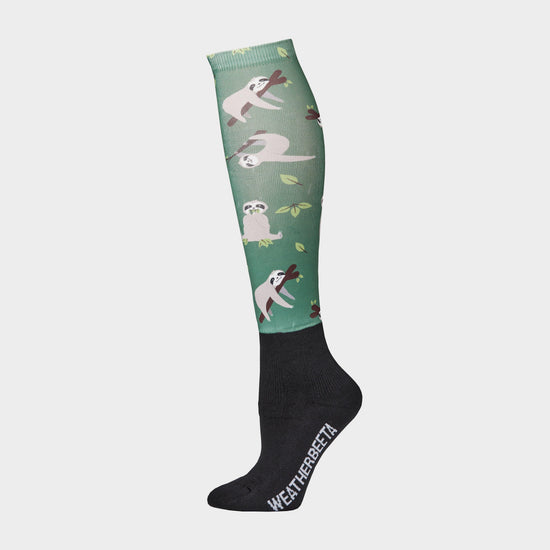 Womens Long Socks Sloths