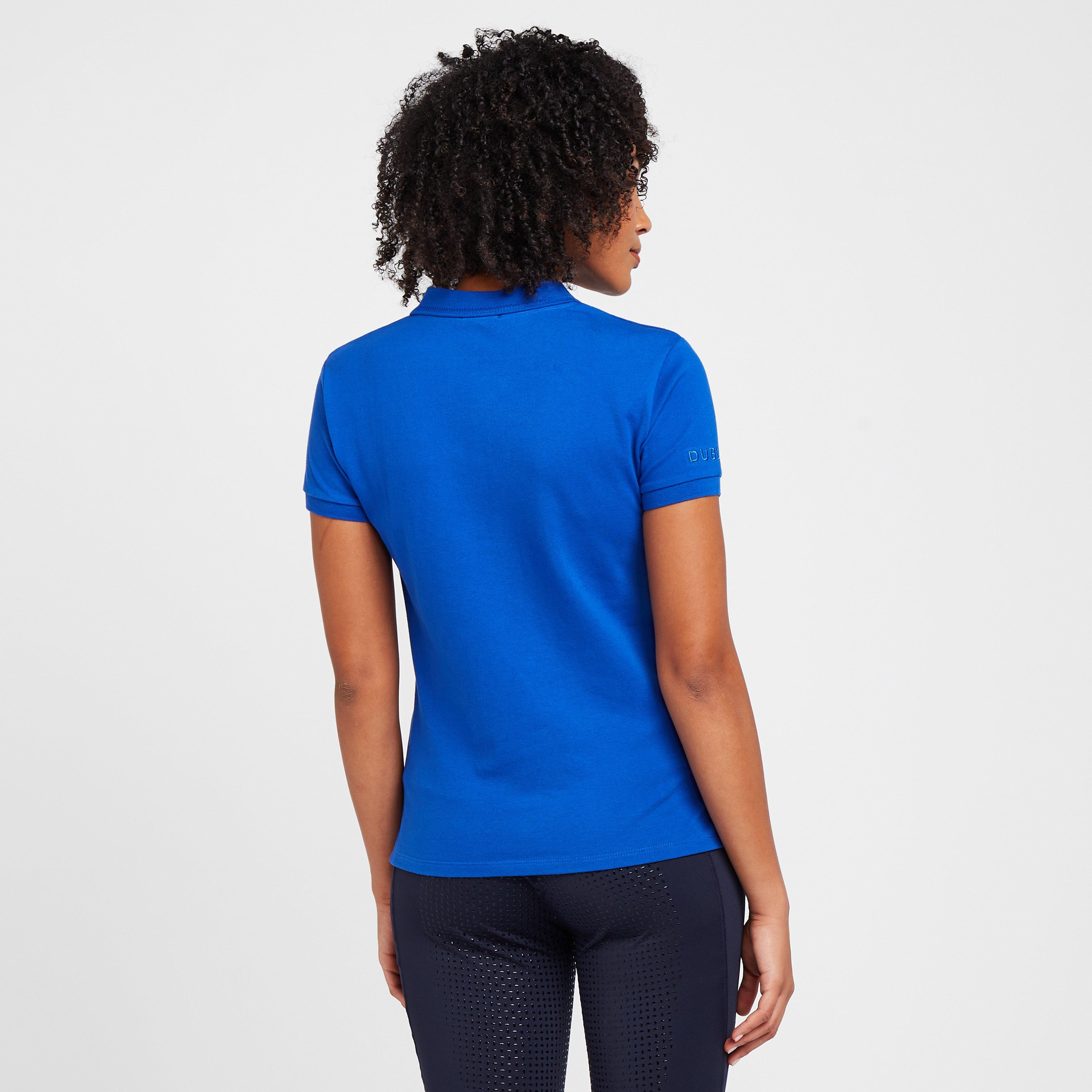 Womens Lily Cap Sleeve Polo Blue