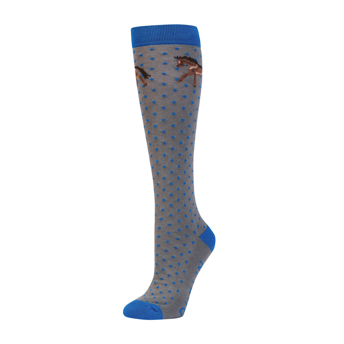 Womens Socks Cobalt Horse