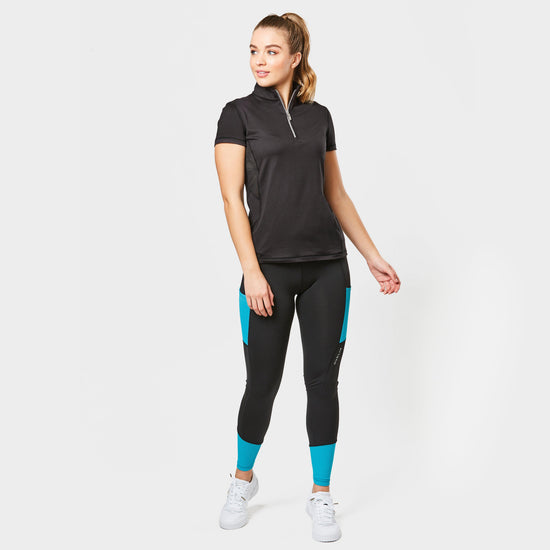 Women's Power Performance Midrise Tights Black/Blue