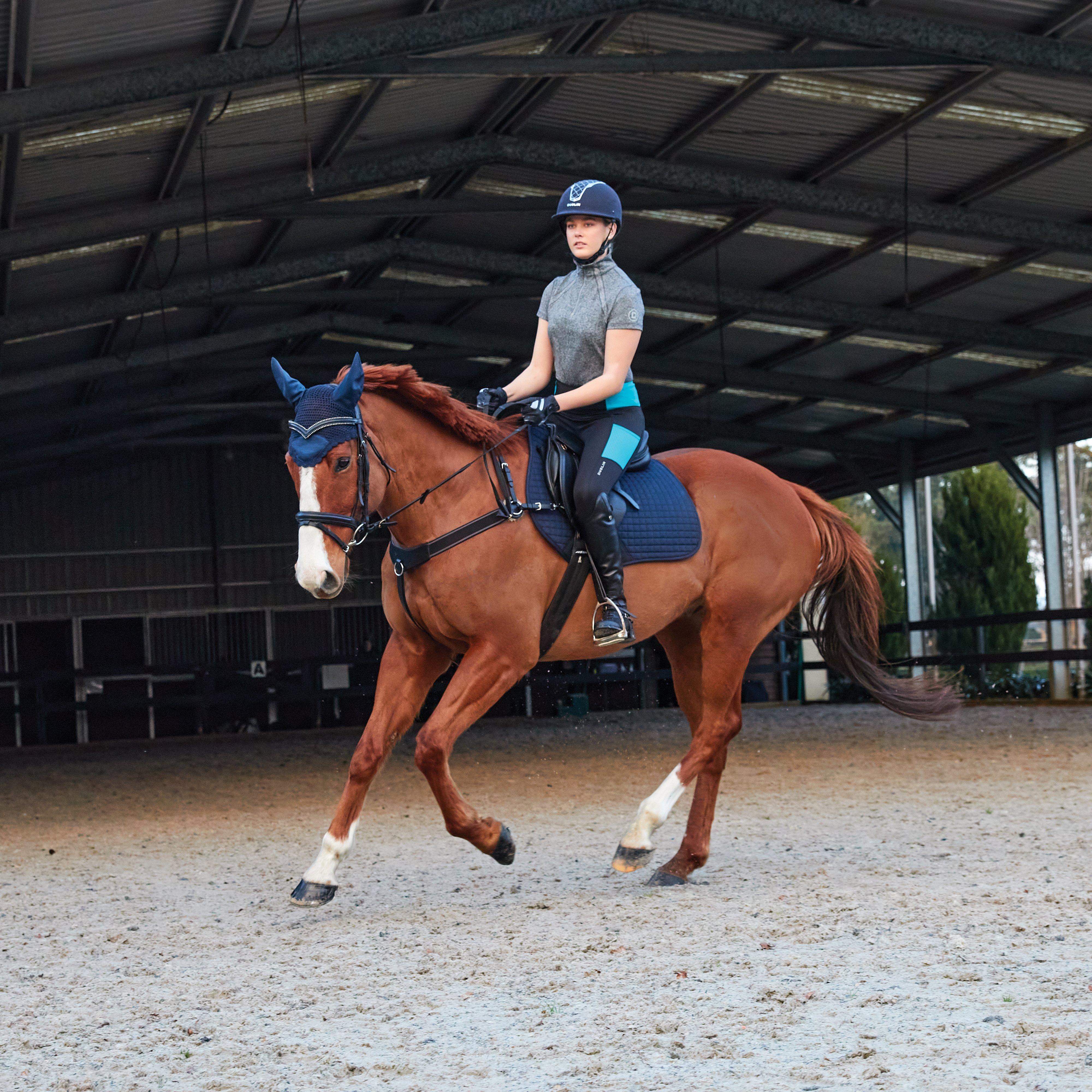 Women's Power Performance Midrise Tights Black/Blue