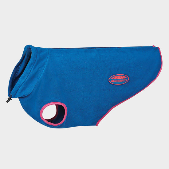 ComFiTec Fleece Zip Dog Coat Navy/Red