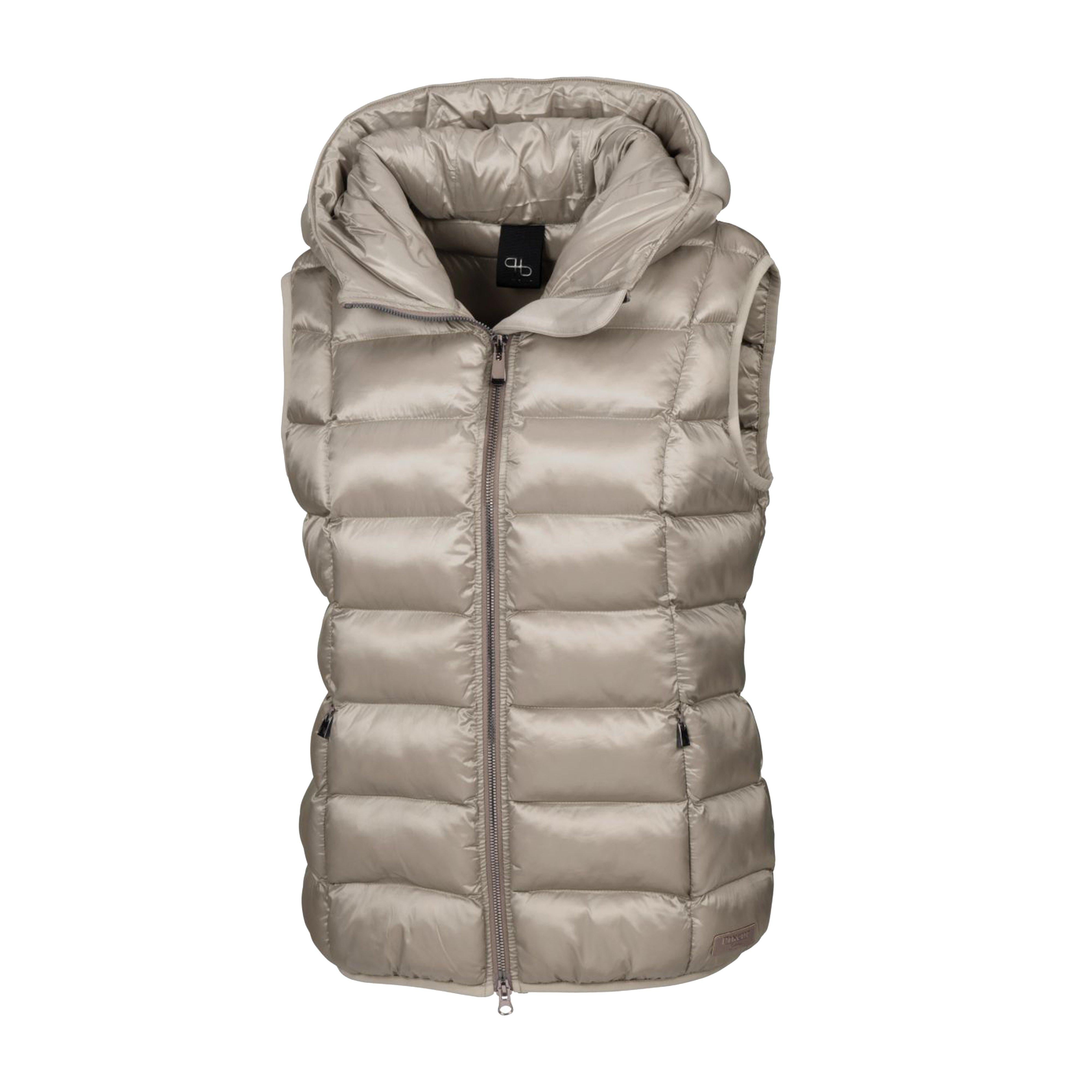 Womens Quilted Sia Gilet Ash Gold