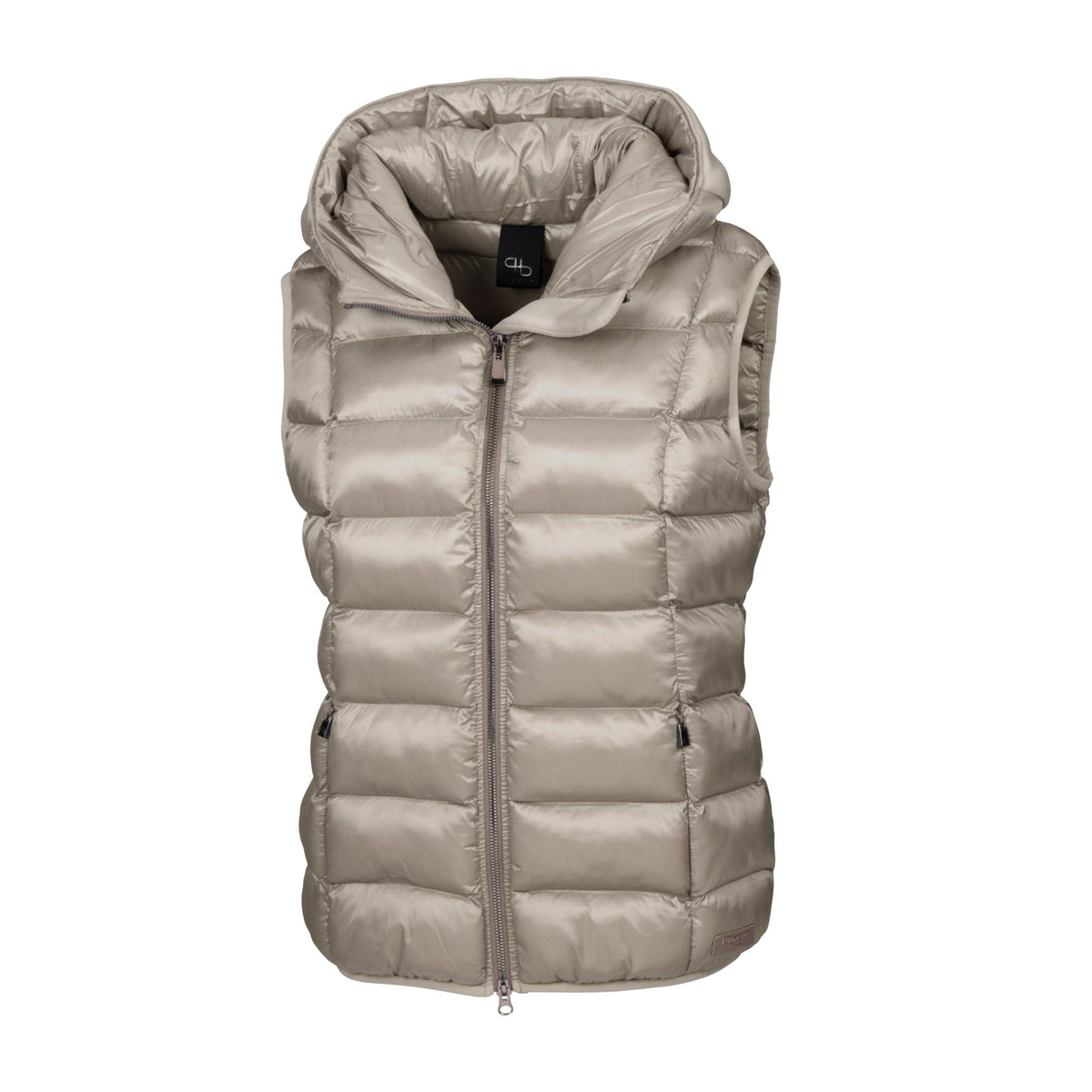 Womens Quilted Sia Gilet Ash Gold