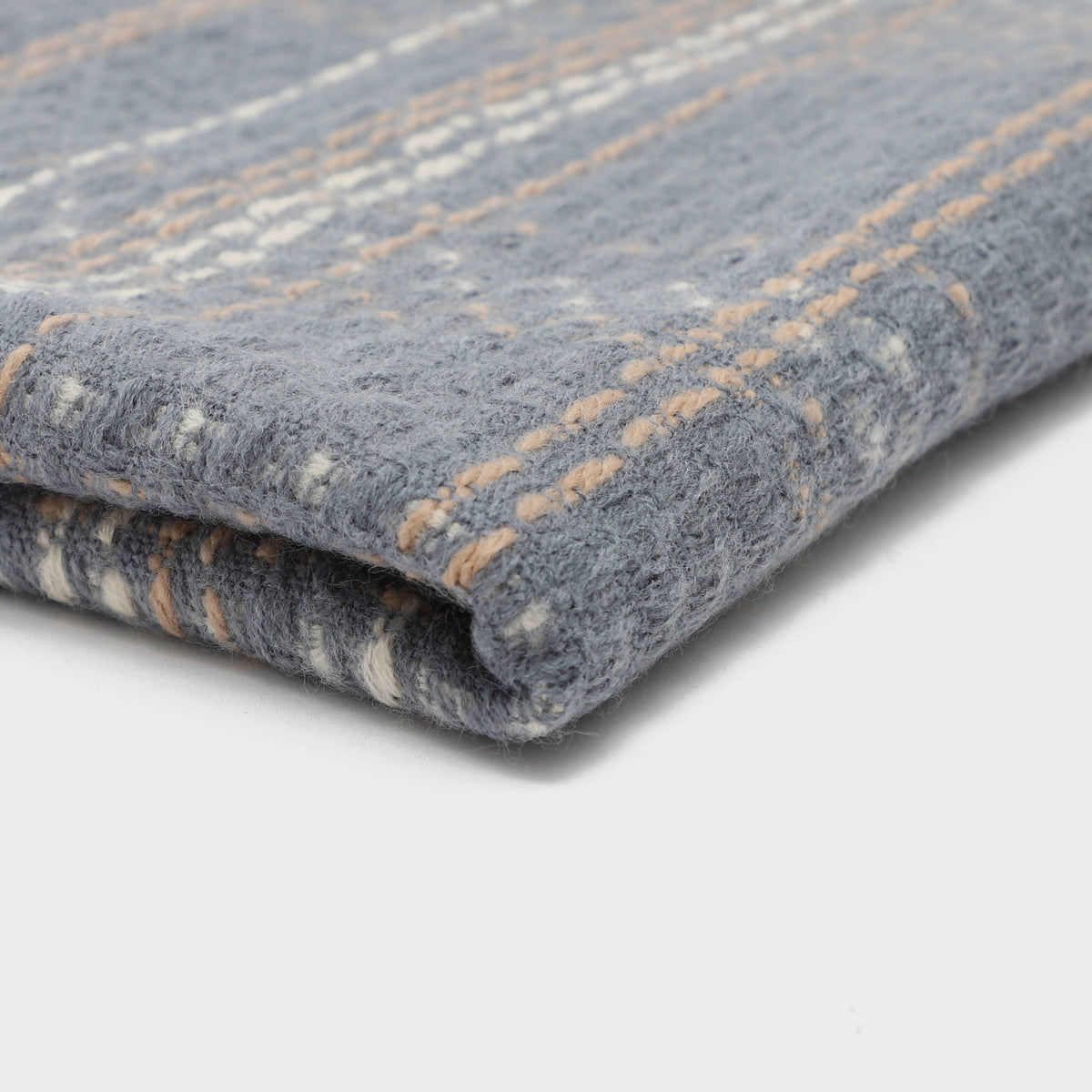 Womens Woven Scarf Grey Chequered