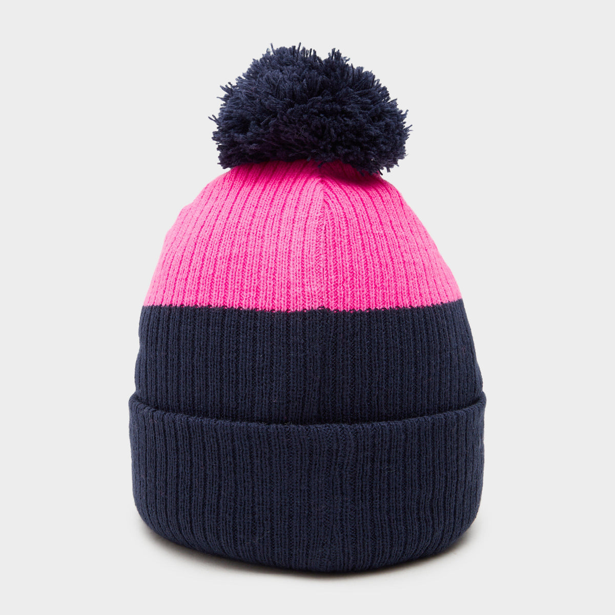 Womens Waterproof LED Pom Hat Navy/Pink