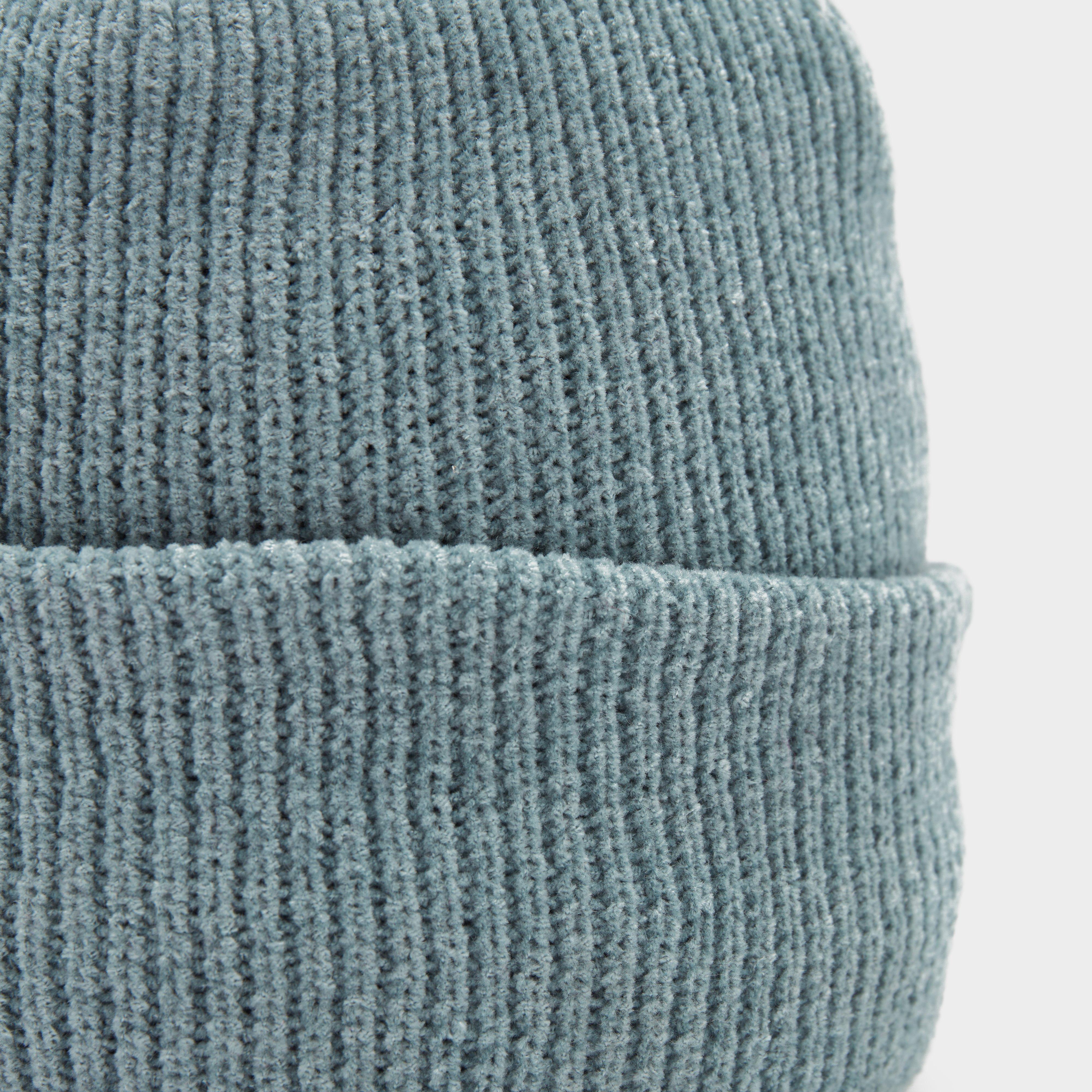 Womens Chenille Thermal Hat Grey