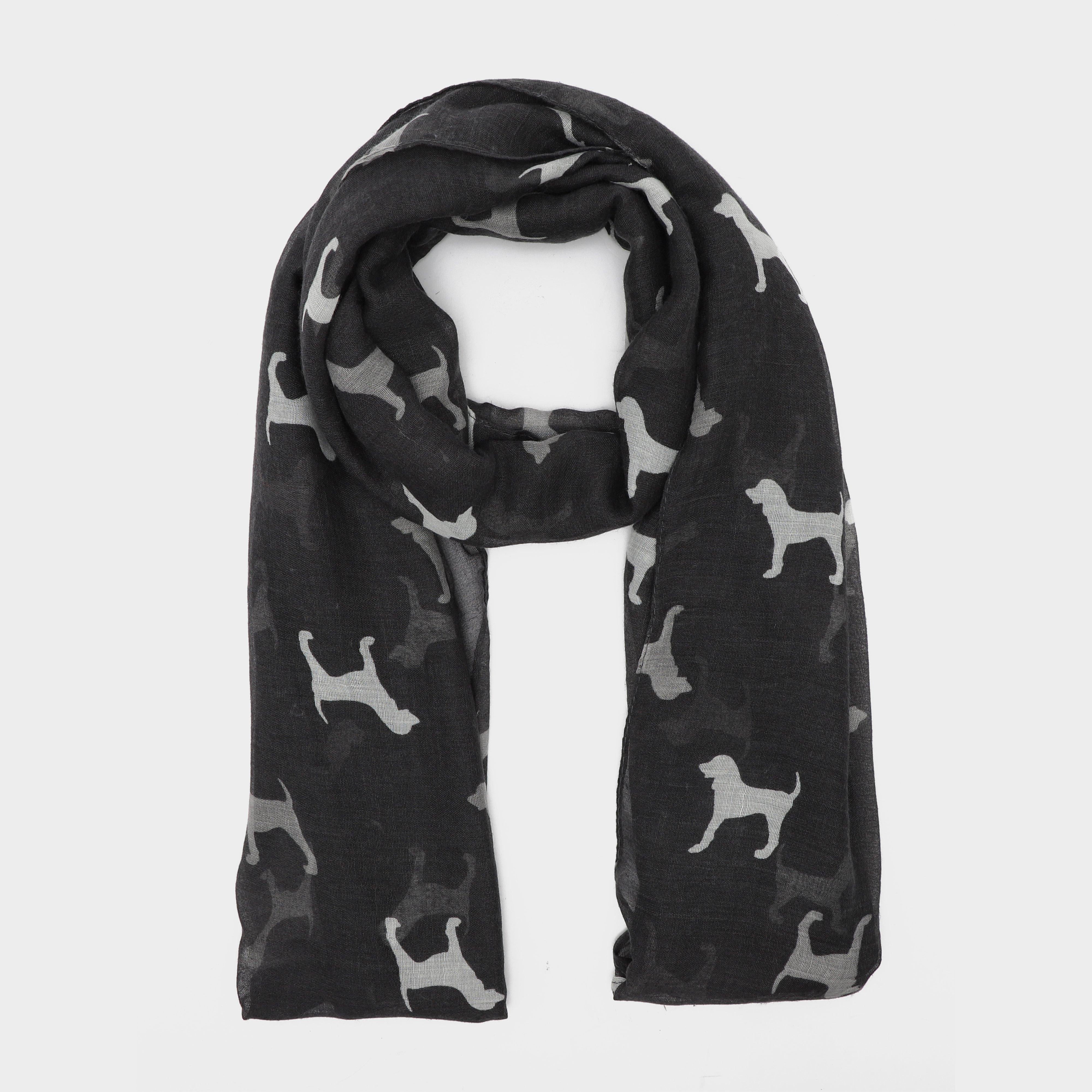 Womens Blaze Viscose Scarf Black Dogs