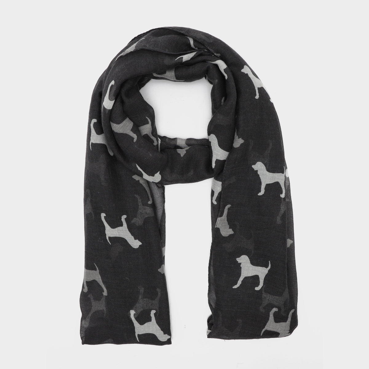 Womens Blaze Viscose Scarf Black Dogs