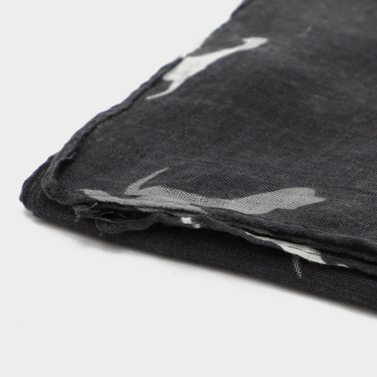 Womens Blaze Viscose Scarf Black Dogs