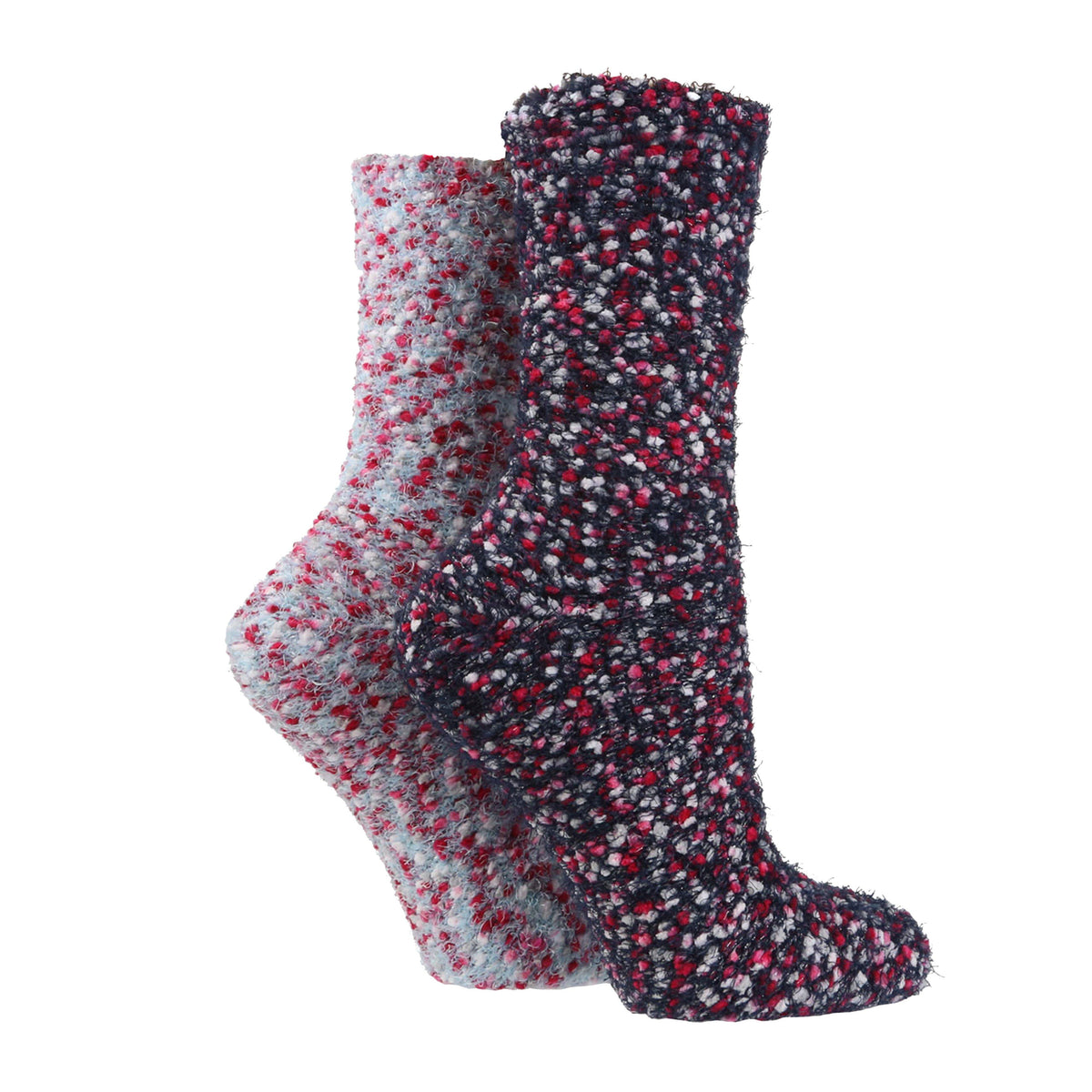 Womens Wild Feet Hanging Popcorn Socks Set Black/White/Pink