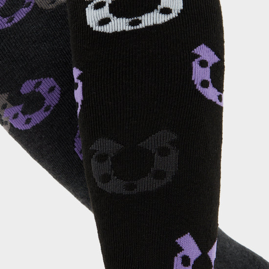 Womens Horseshoe 2 Pack Socks Charcoal/Black