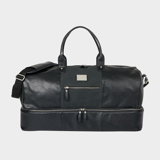 PU Leather Duffle Bag Black