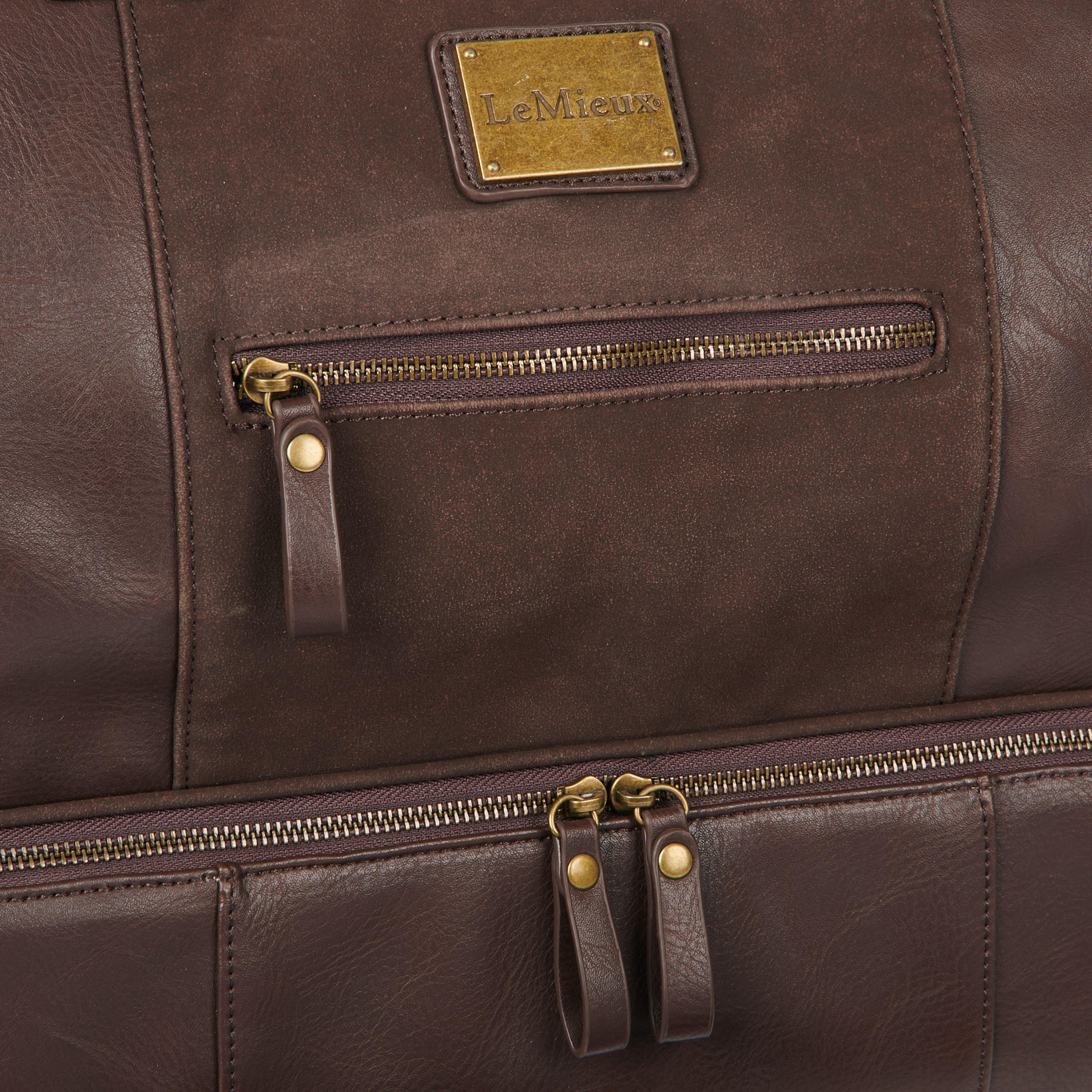 PU Leather Duffle Bag Brown