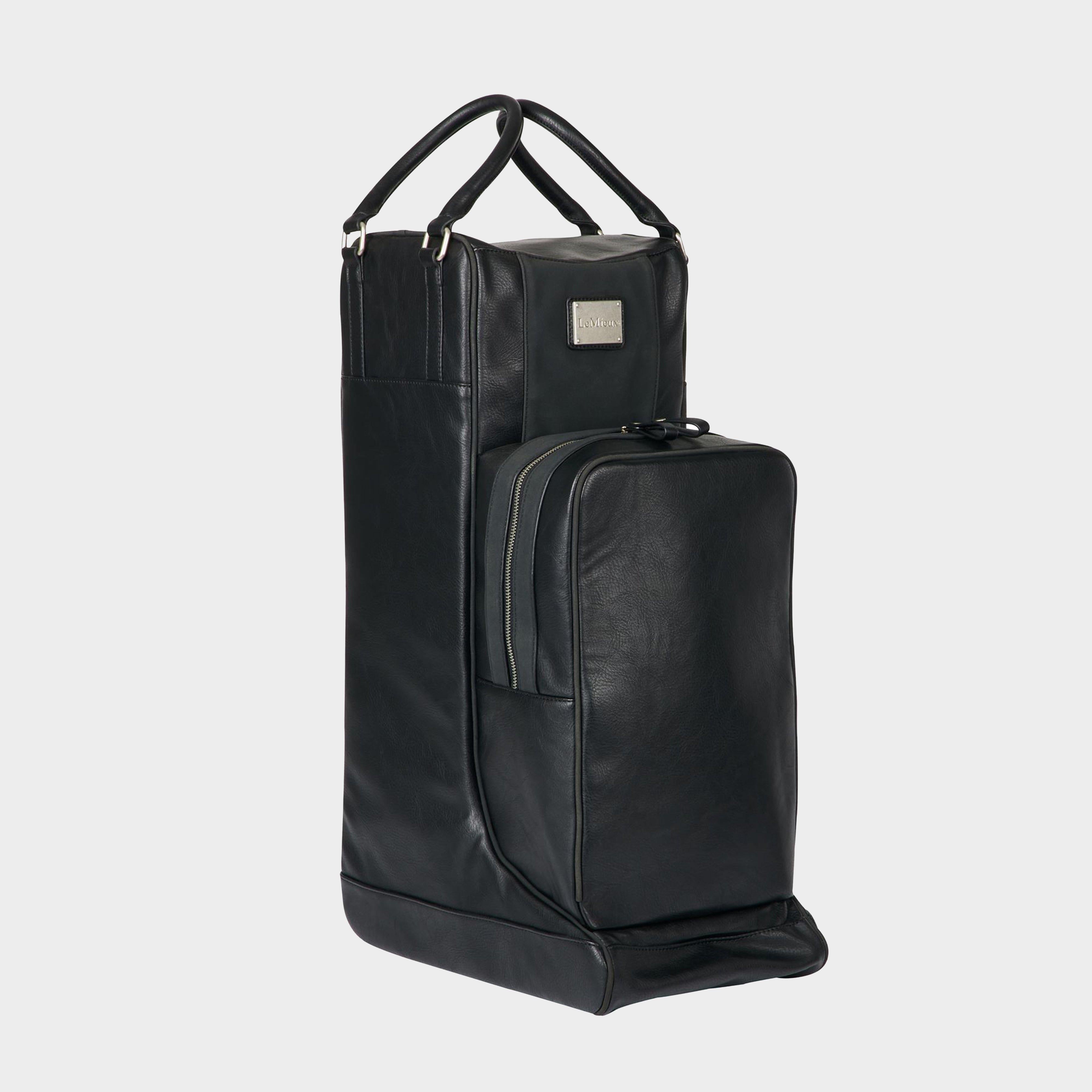 PU Leather Boot Bag Black
