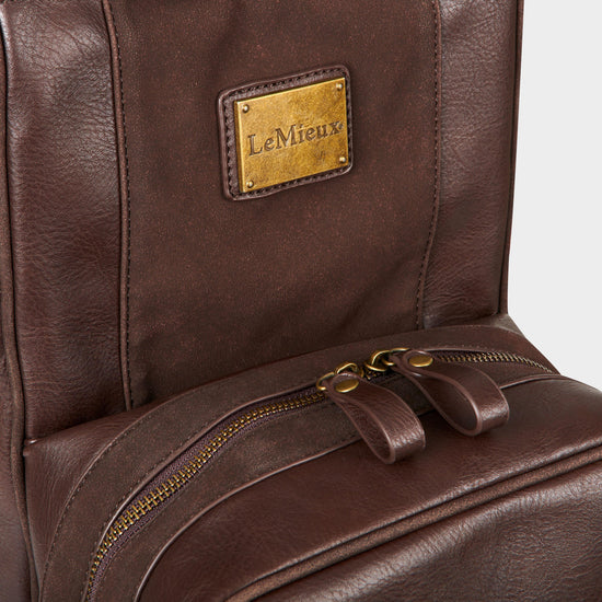 PU Leather Boot Bag Brown