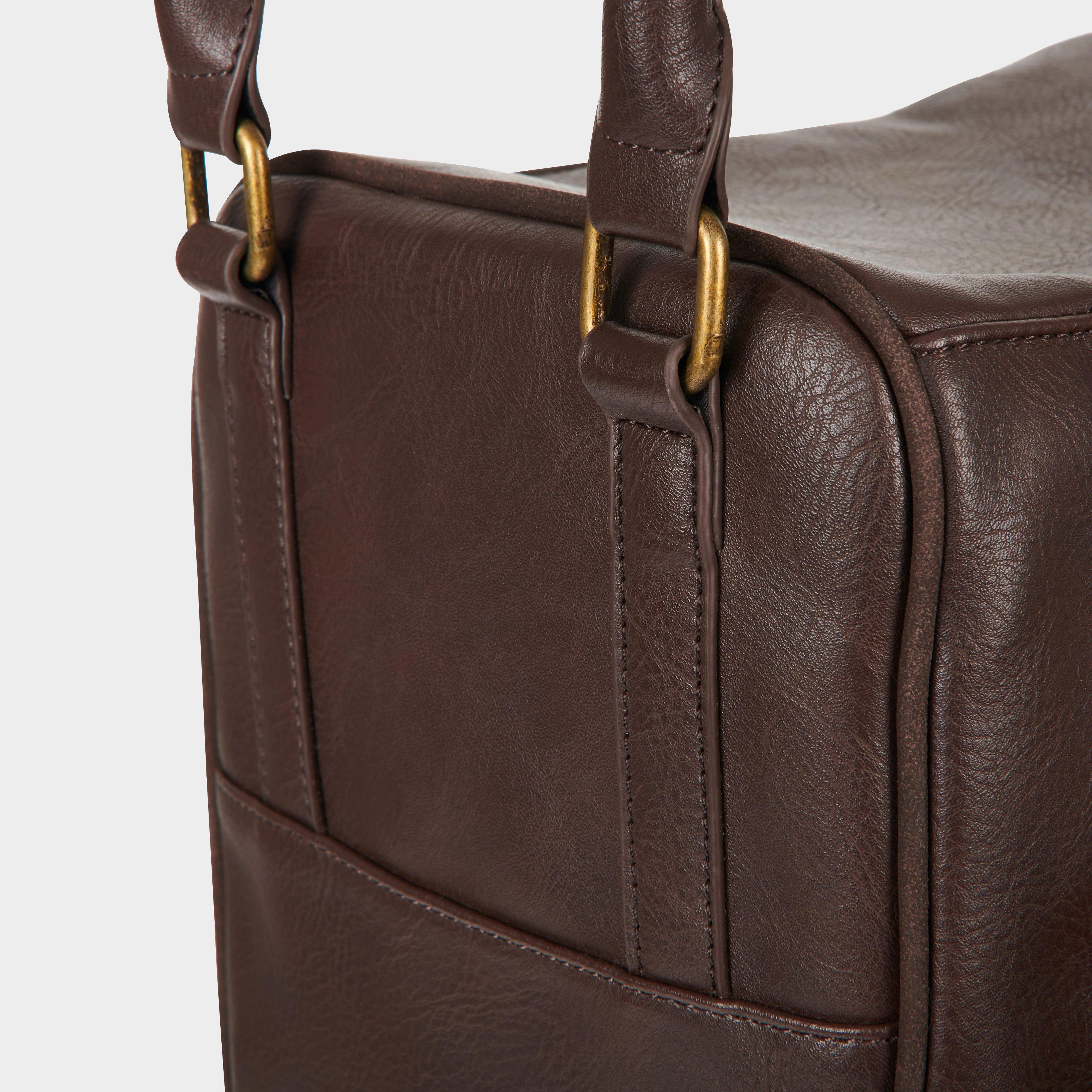 PU Leather Boot Bag Brown