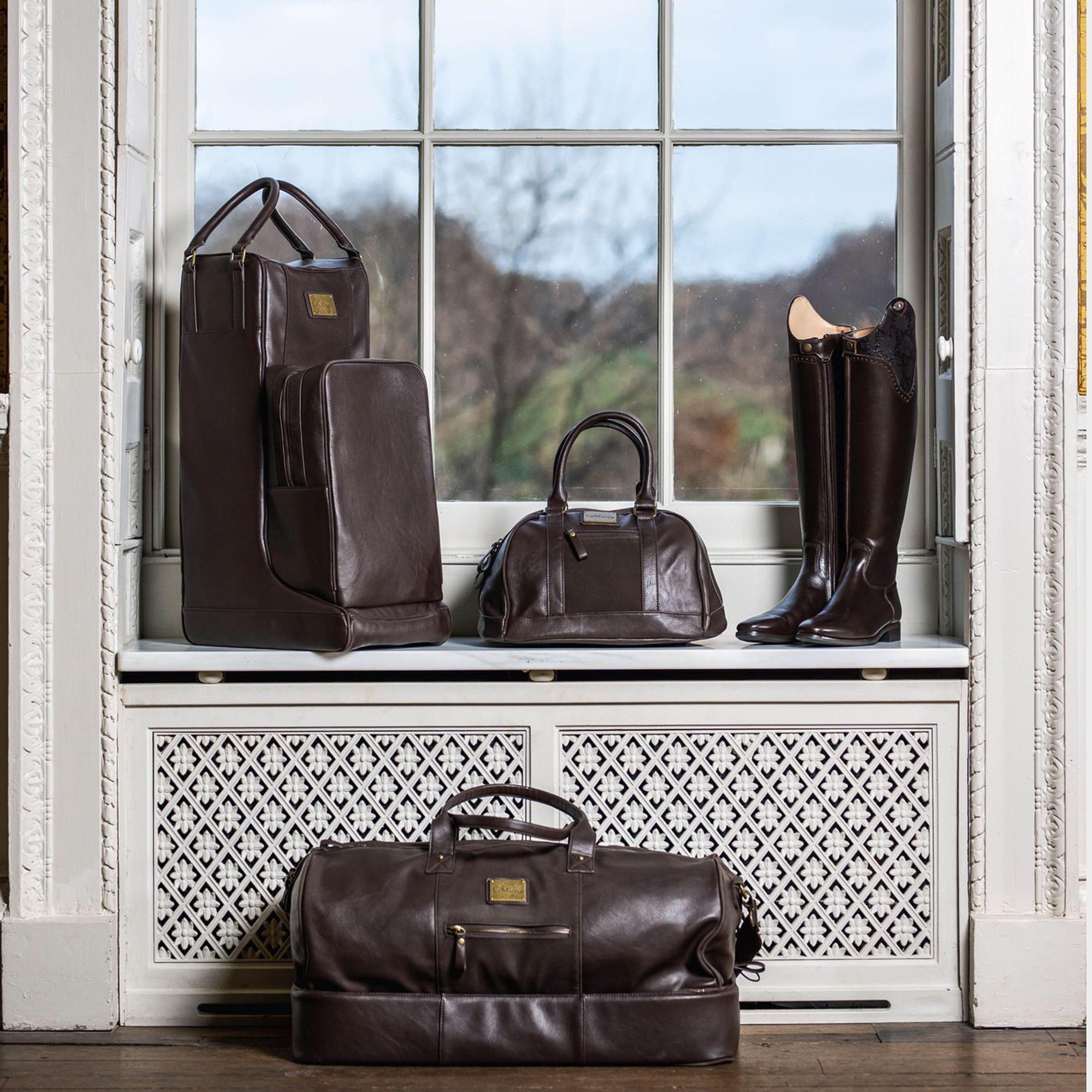 PU Leather Boot Bag Brown