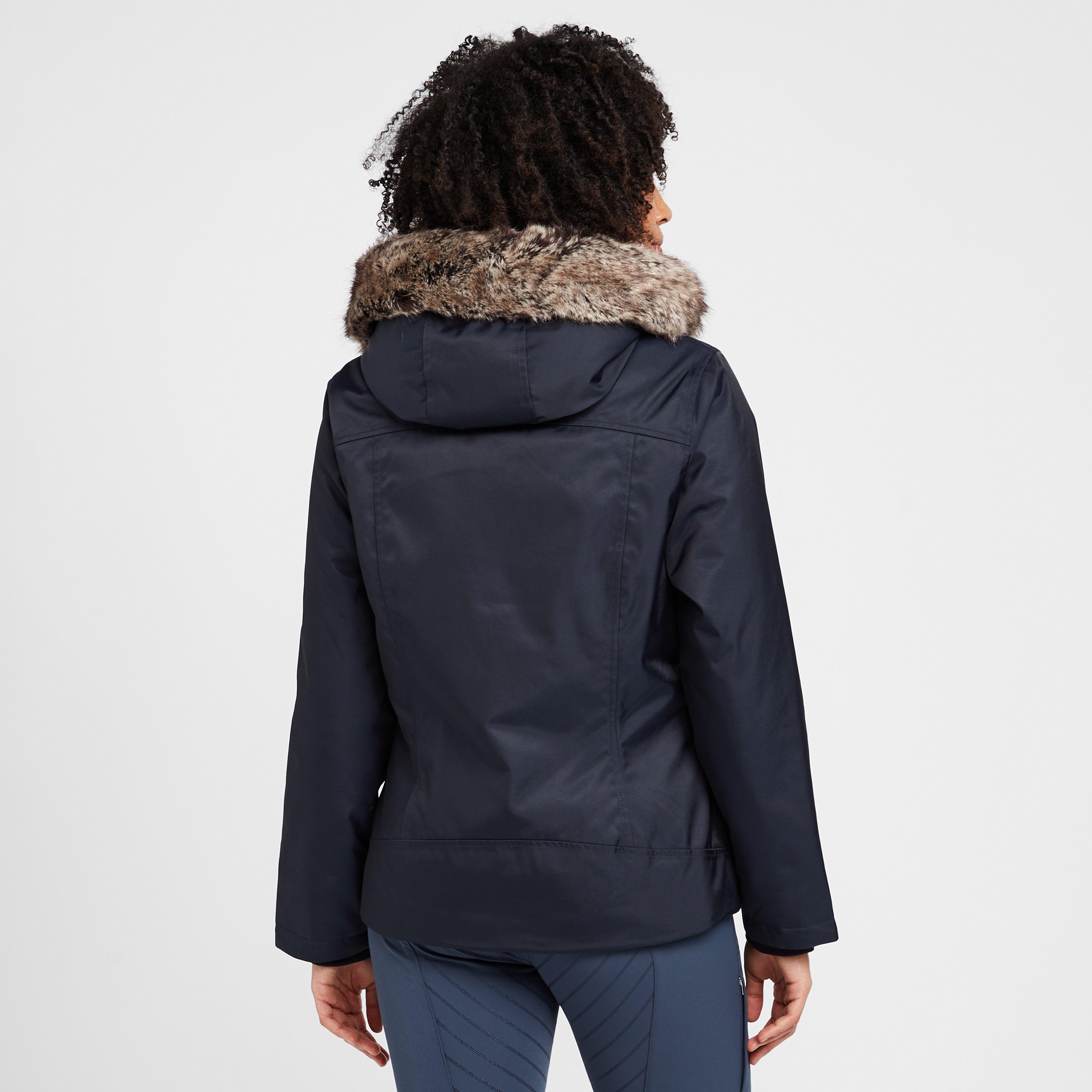 Womens Waterproof Short Riding Coat Navy