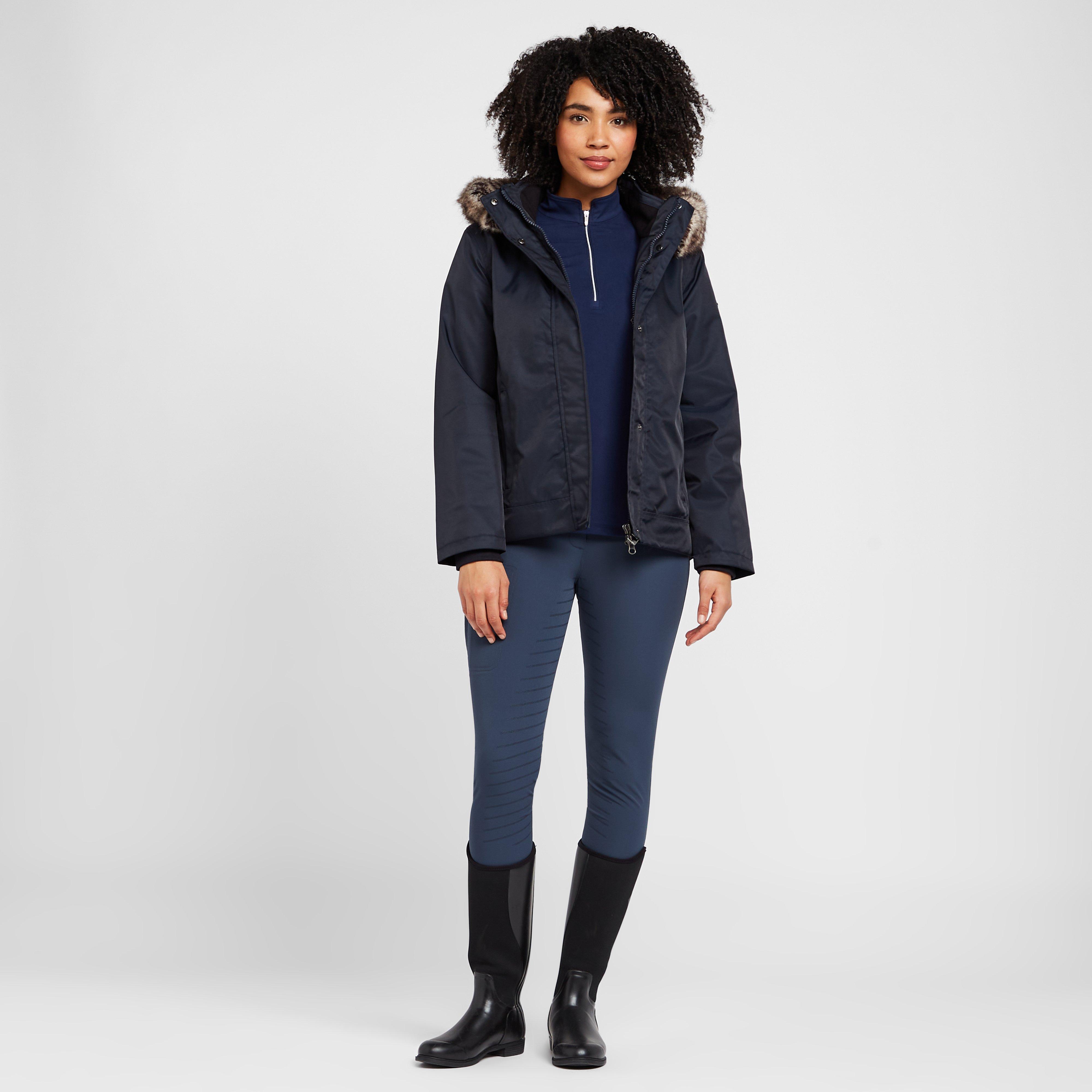 Womens Waterproof Short Riding Coat Navy