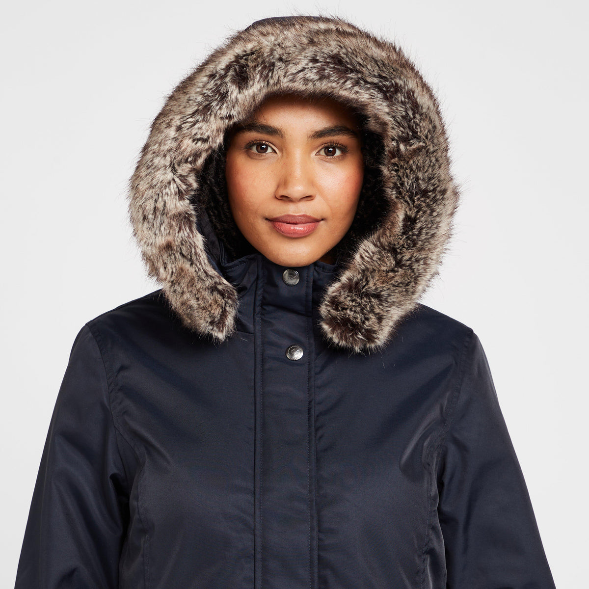 Womens Waterproof Short Riding Coat Navy